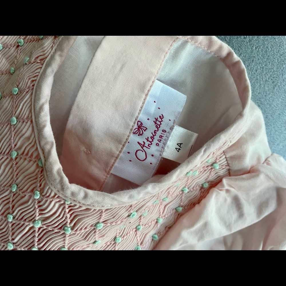 Gorgeous Handmade French Smocked Girls Dress